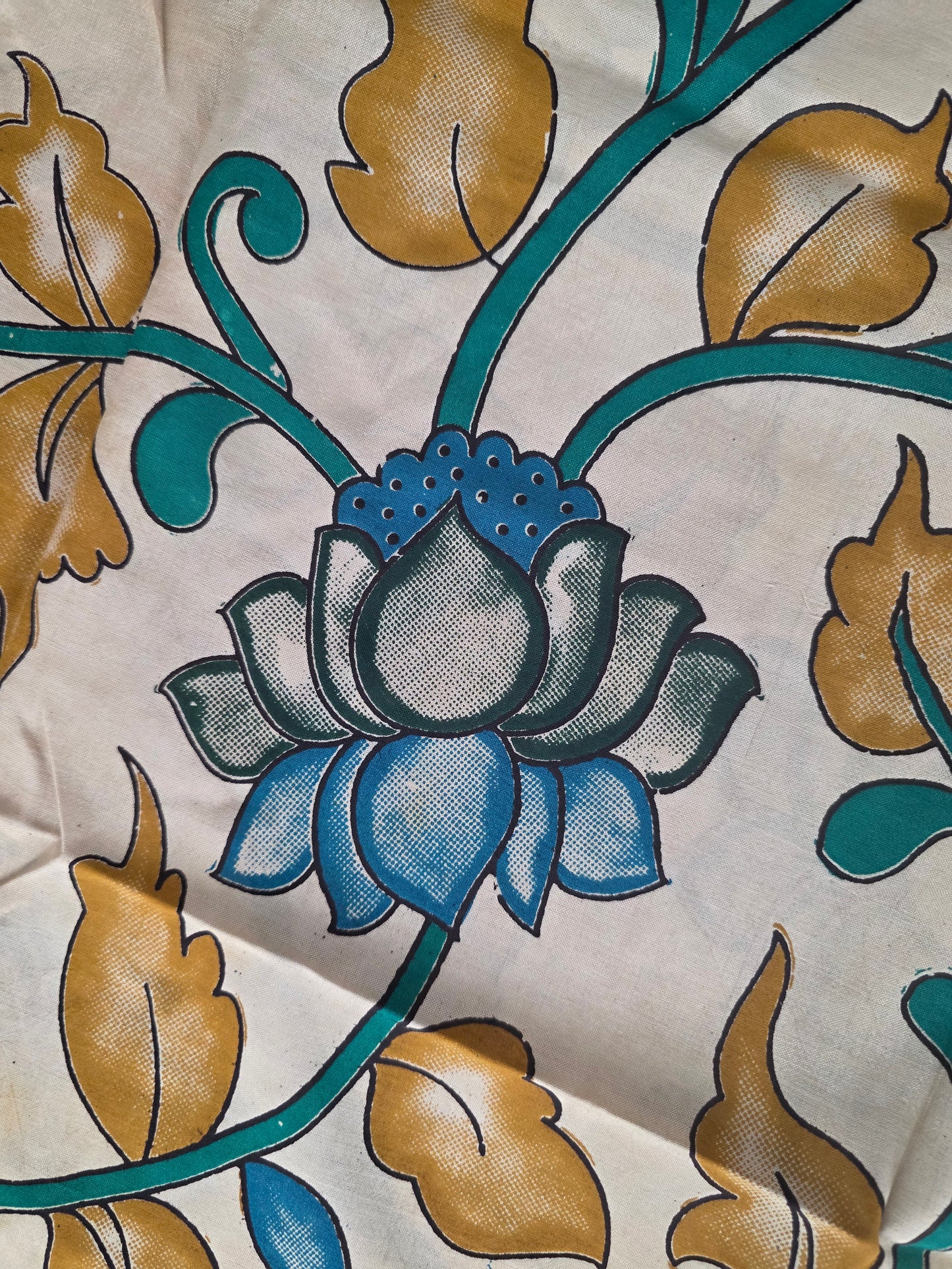 Handcrafted chennuri kalamkari silk dupatta - KAA25