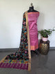 Handloom mangalagiri pattu with penkalamkari duppatta -MP8
