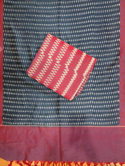 Handloom Mercerised ikkat cotton salwar set -WW823