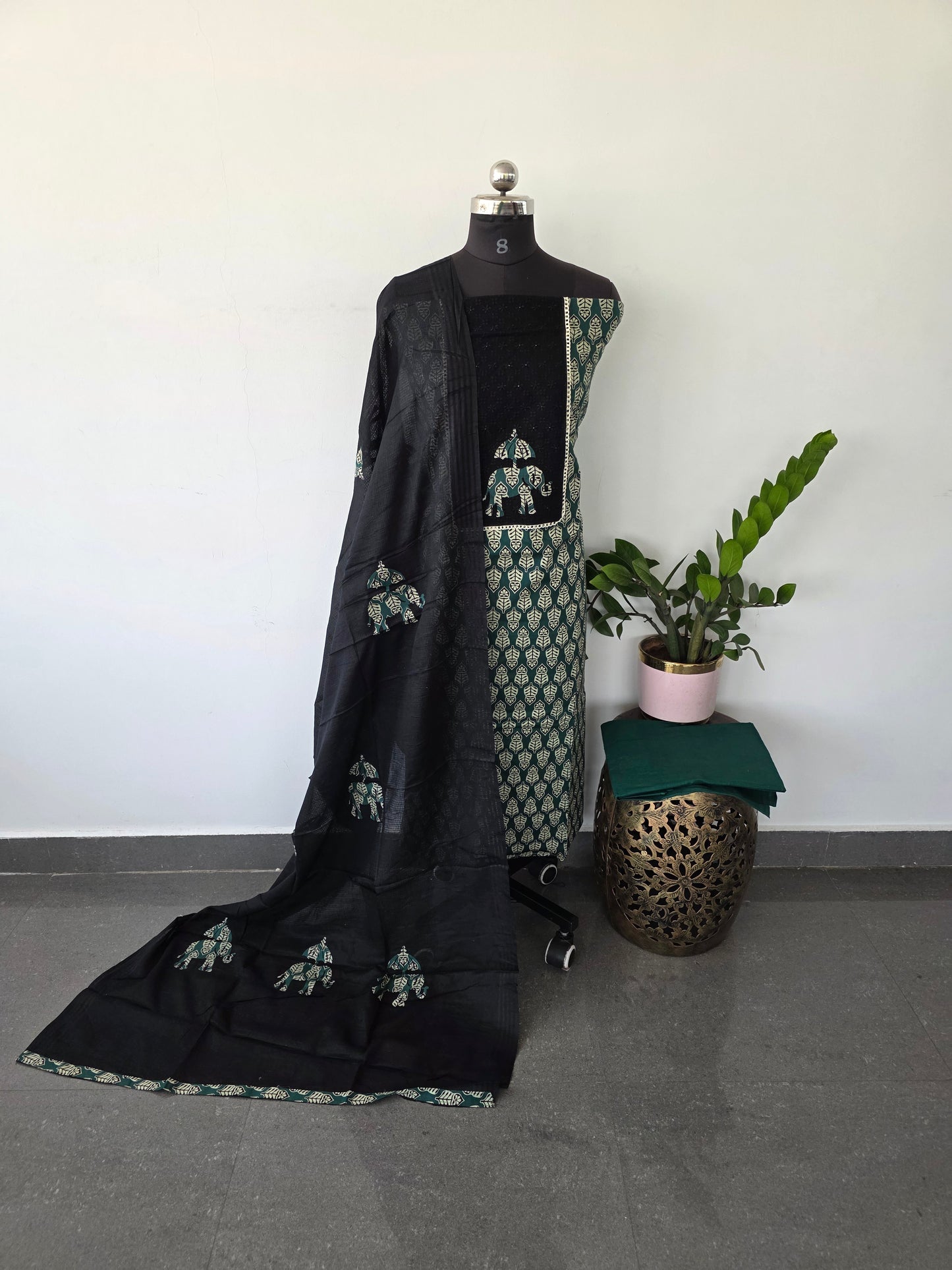 Pure cotton with appliqué work - VC48