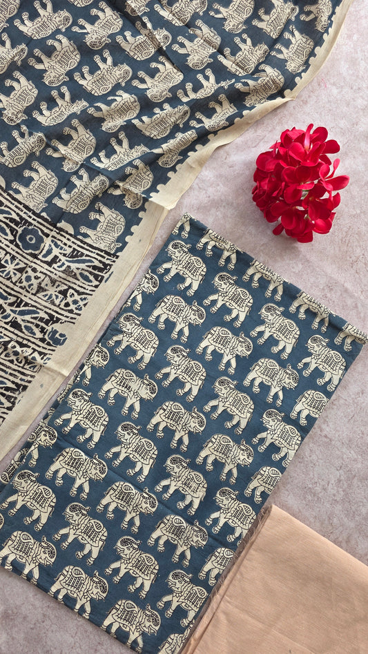 Authentic pure kalamkari cotton set - AL64