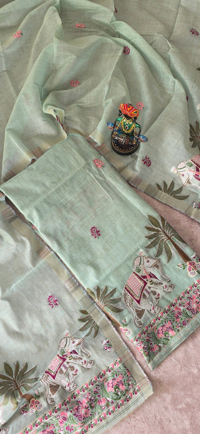 Jamdhani silk cotton set - LY2