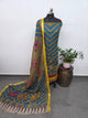 Kalahasthi Handcrafted Penkalamkari bangalore silk set -KH252