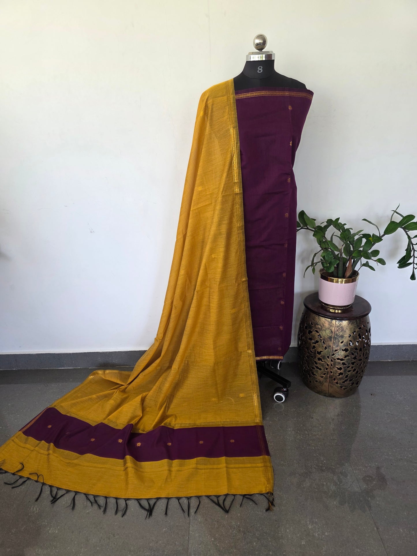 Semi Maheshwari silk salwar set - SM177