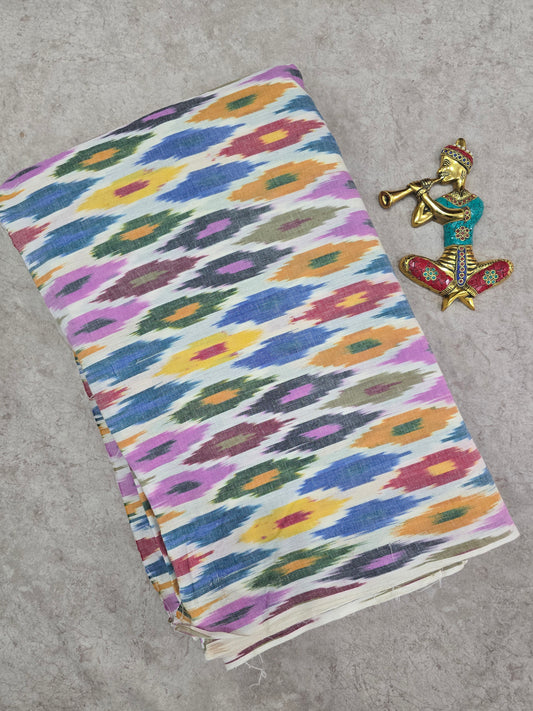 Multi color ikkat running material-NV511