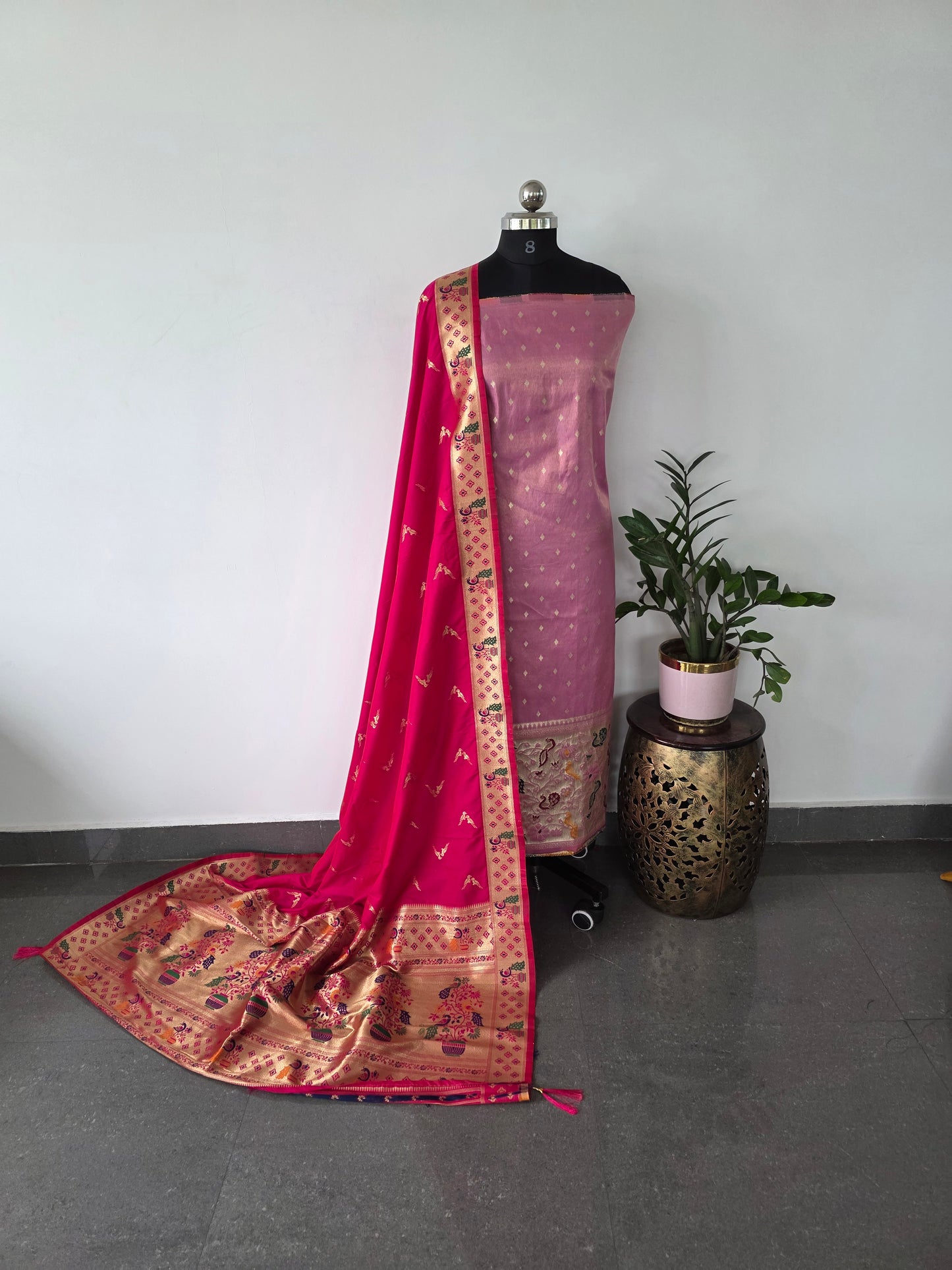 Premium paithani silk set - PX4