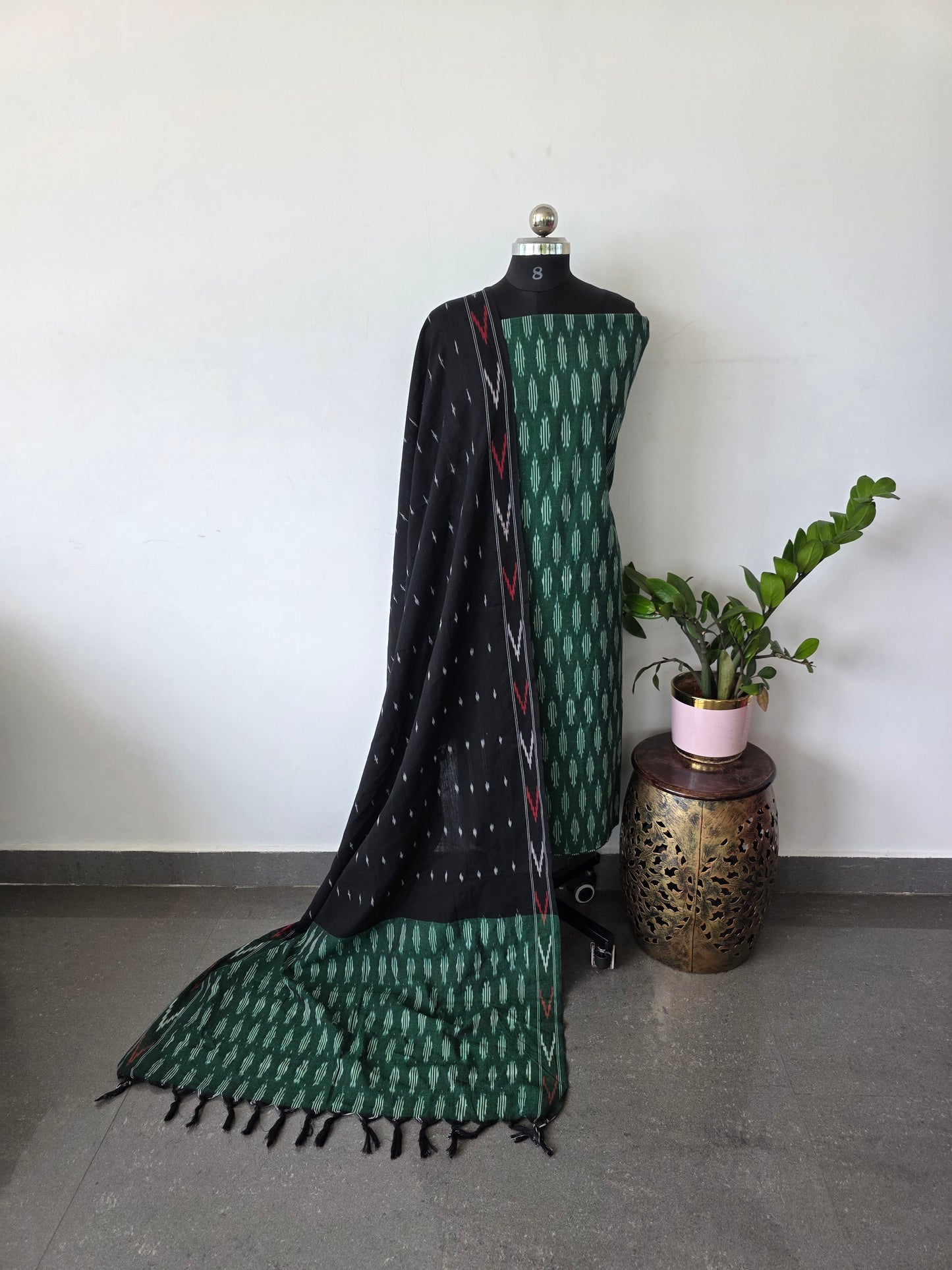 Pochampally ikkat cotton set-VN87