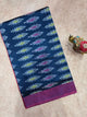 Mercerised warp ikkat saree - WW292