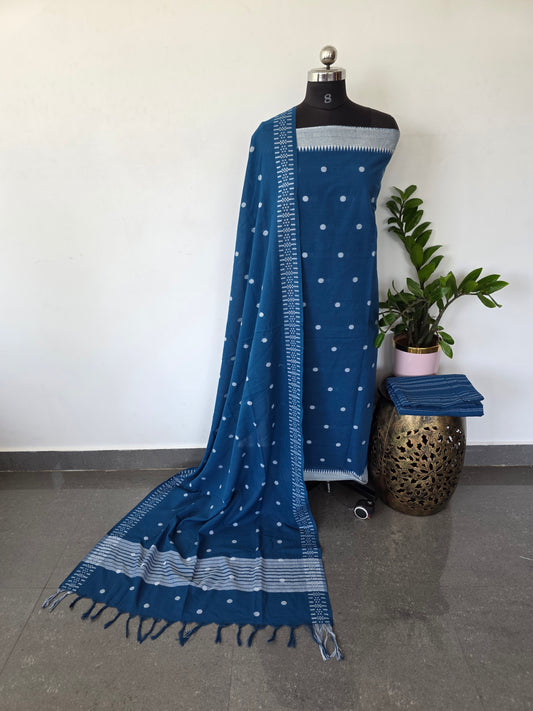 Pure jacquard butta south cotton set -HJ54