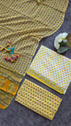 Jaipuri pure cotton with chiffon shawl - JX50