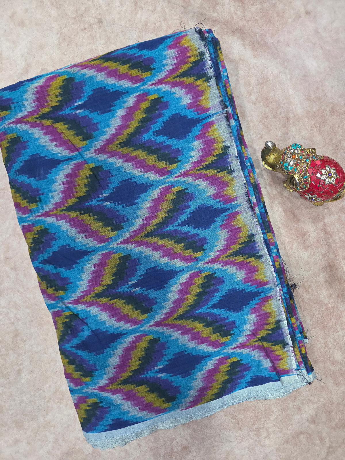 Indo ikkat cotton running material - WW105