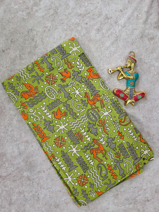 Pure kalamkari cotton running material (0.5mtr)-DK120