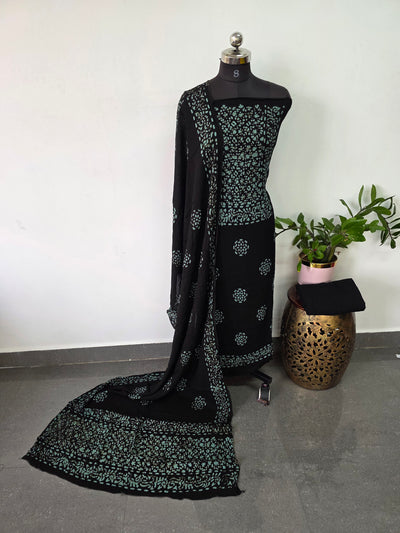 Batik georgette viscose salwar set - VZ29