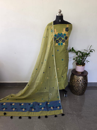 West Bengal Silk cotton jamdhani set - AV397