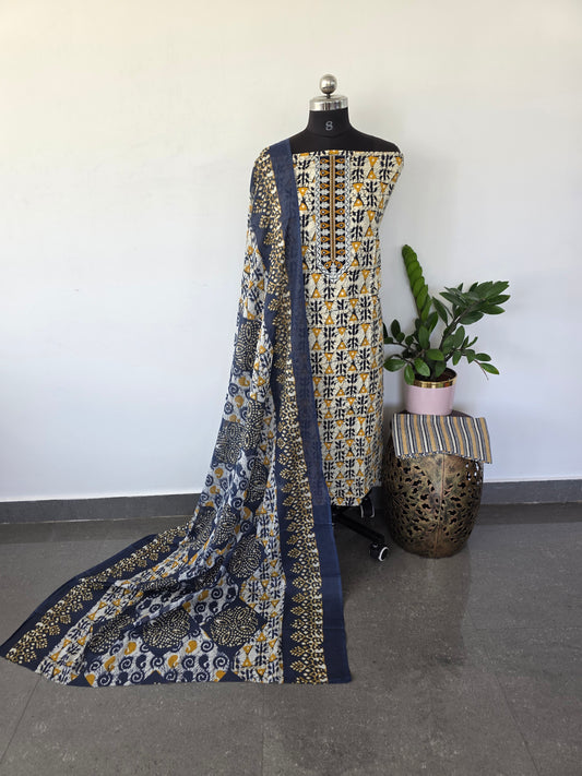 Regular/office wear pure cotton set - RWW8