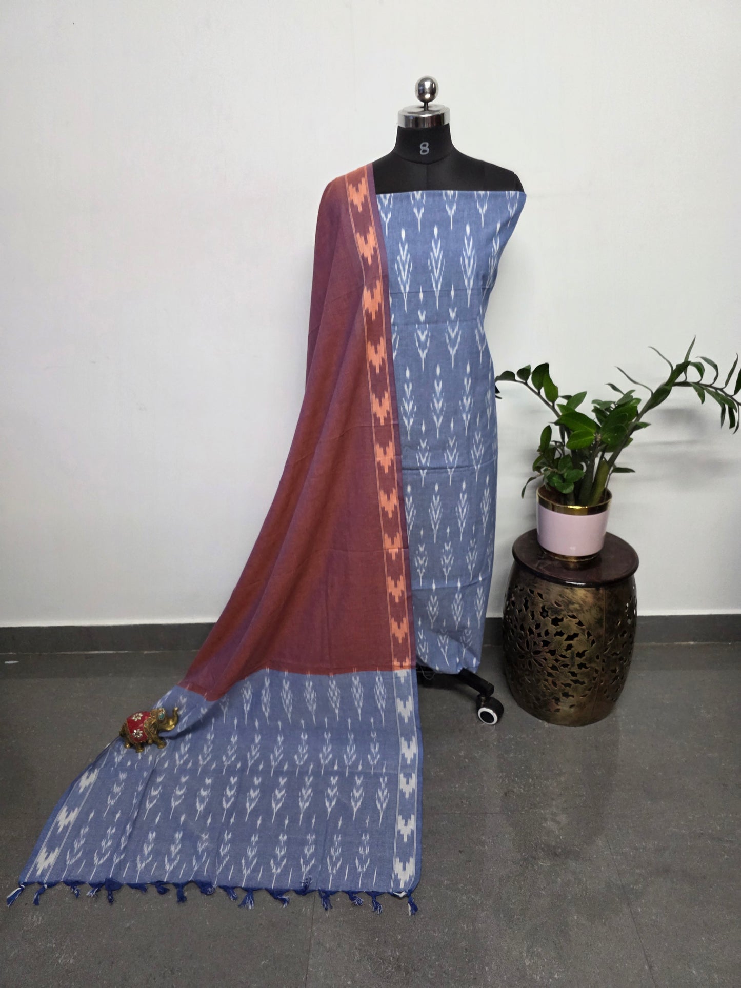 Pochampally ikkat cotton set - KK217