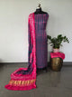 Handcrafted Tie & dye modal silk set with lagdi patta-BN111