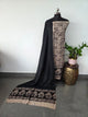 Handblock pure kalamkari cotton with border (2 pc set) - AK289