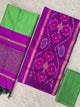 Pochampally sico set with ikkat damn -Sz302