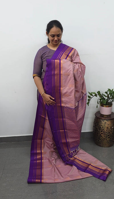 Gadwal semi soft silk saree - GS58