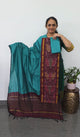 Pochampally sico set with ikkat damn -SD427