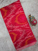 Pochampally dubbian ikkat silk running fabric - WW150