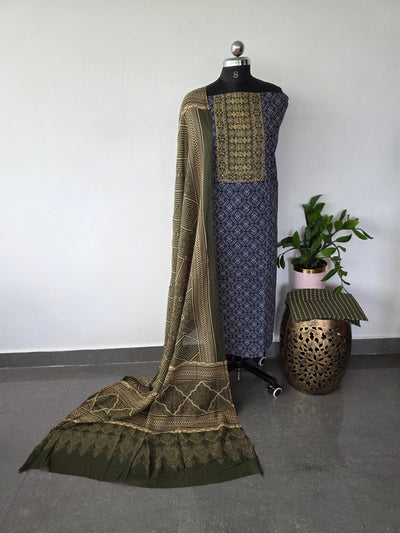 Gamthi ajrakh cotton set - BA285