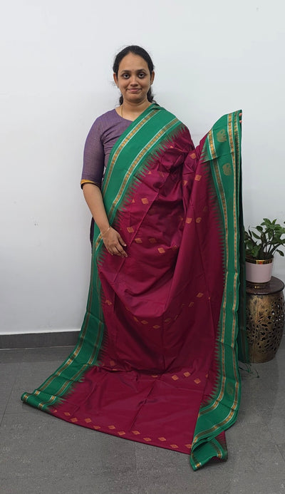 Gadwal semi soft silk saree - GS60