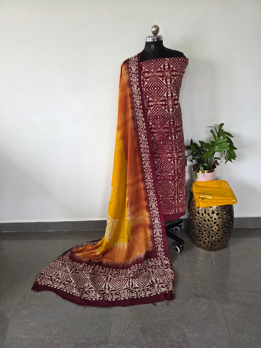 Rangoli pure batik cotton set - BA299