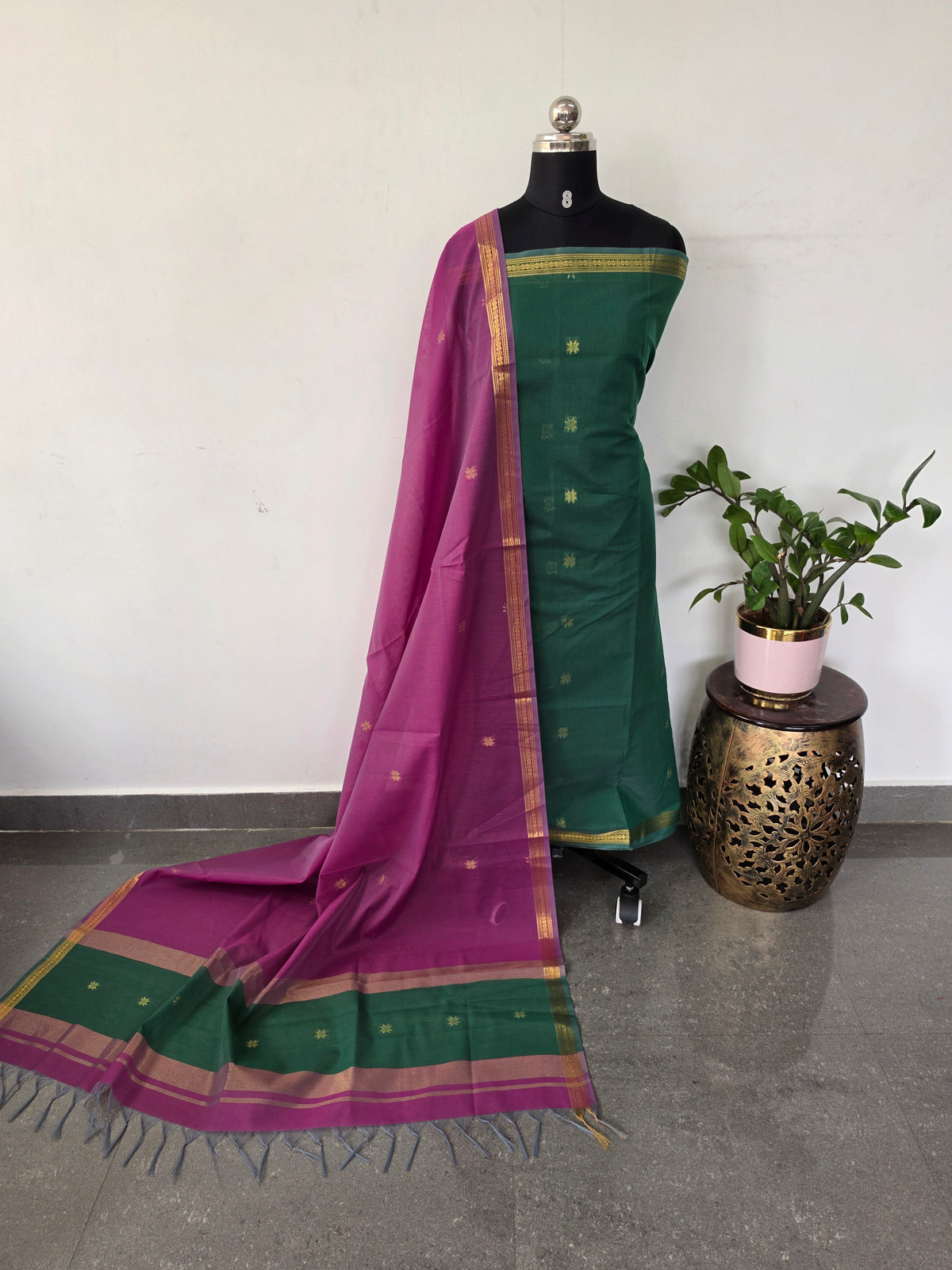 Semi Maheshwari silk set-SM323