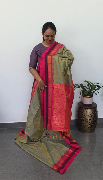 Gadwal semi soft silk saree - GS81