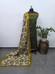 Earth & Loom - Mangalagiri cotton top with chennuri kalamkari silk shawl - MK30