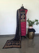 Kutch mirror work satin cotton set-SA1