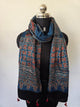 Ajrakh Handblock natural dyed mashru silk stole-MV37