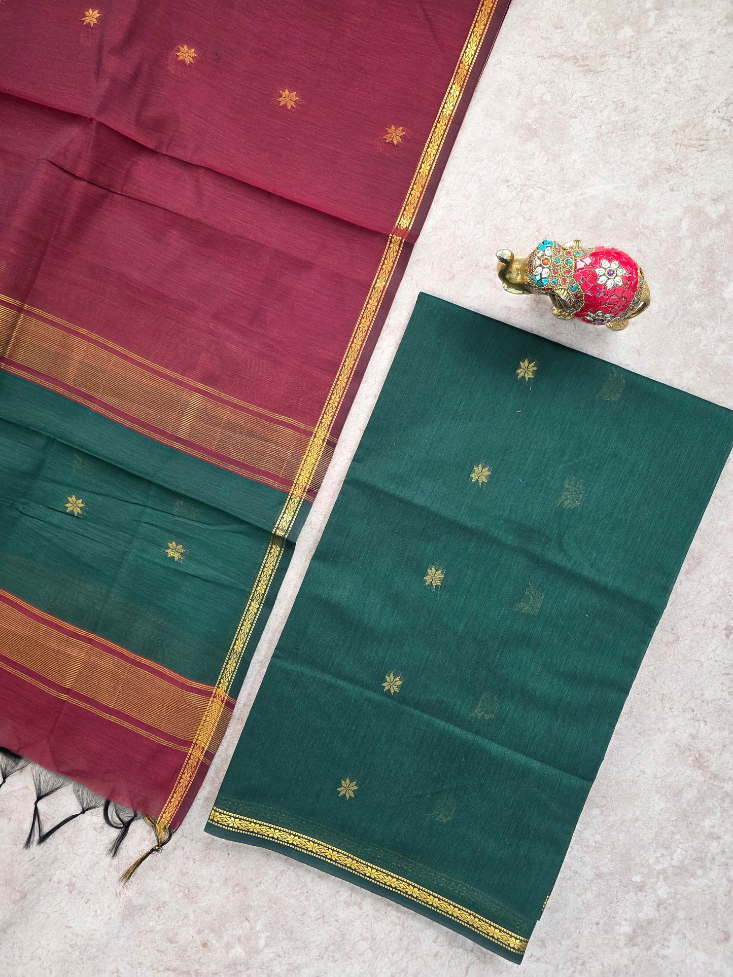 Semi Maheshwari silk salwar set - SM75