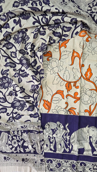 Handcrafted pure kalamkari cotton (2 pcs) set -AK570