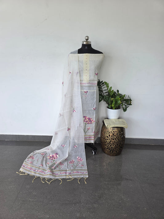 Premium jamdhani silk cotton set - PJ6