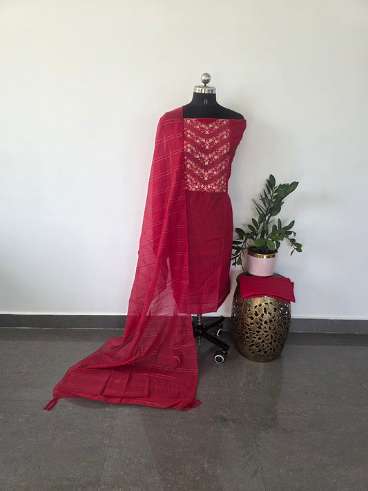 Fancy embroidery silk set - 6