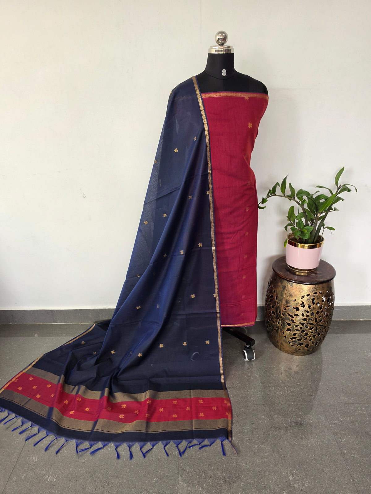 Semi Maheshwari silk set-SM305