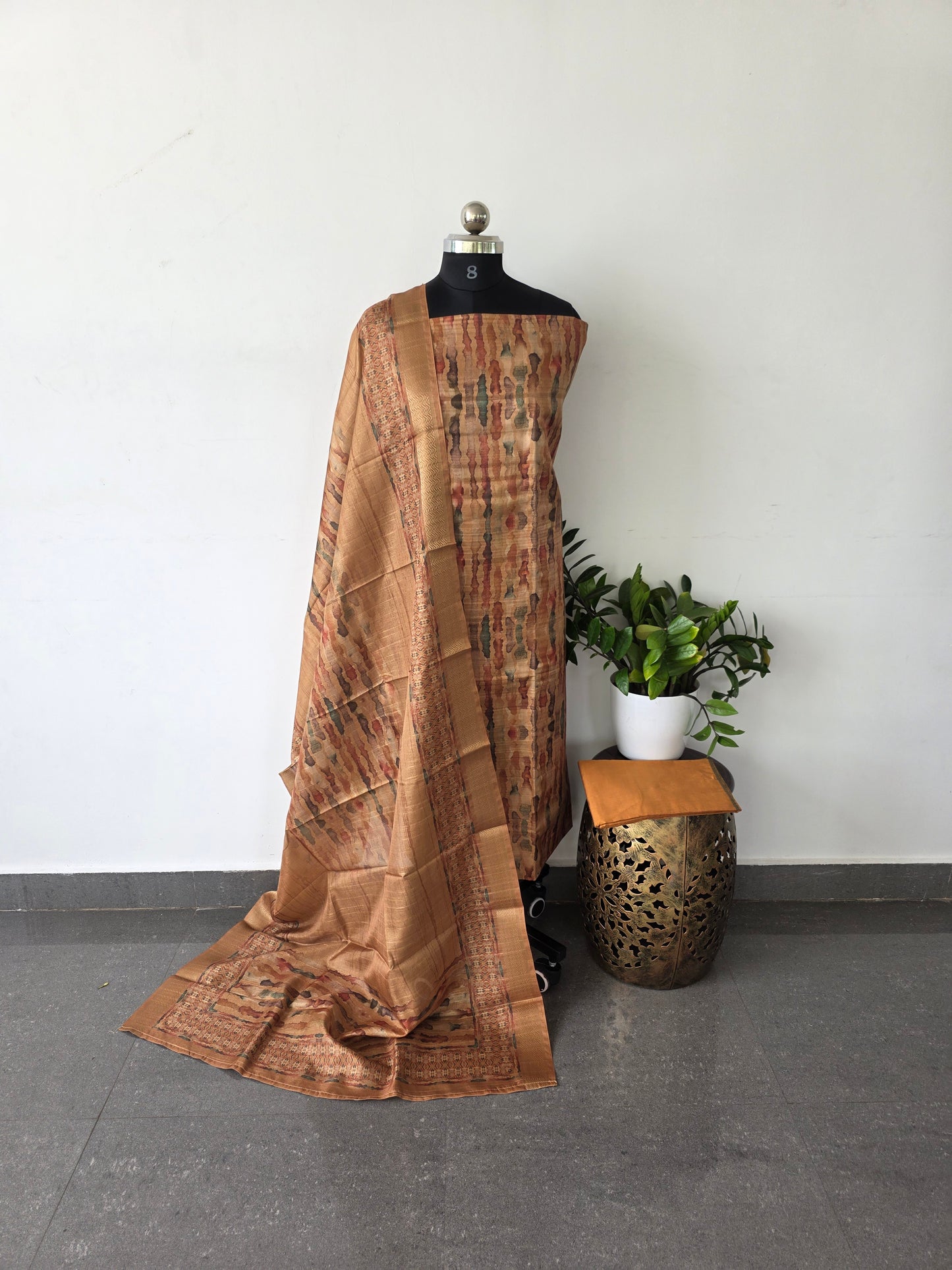 Premium tussar silk set -351