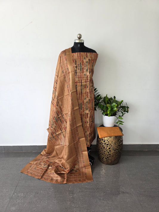 Premium tussar silk set -351