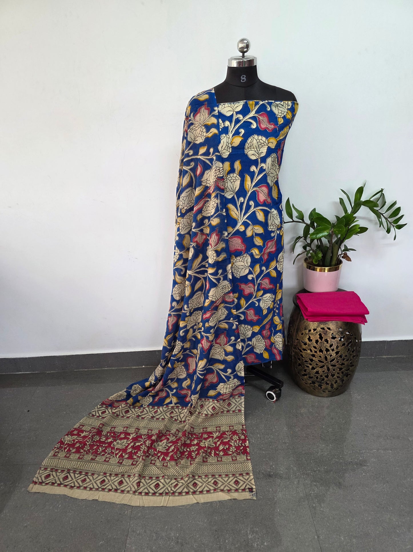 Authentic pure kalamkari cotton set - AK198