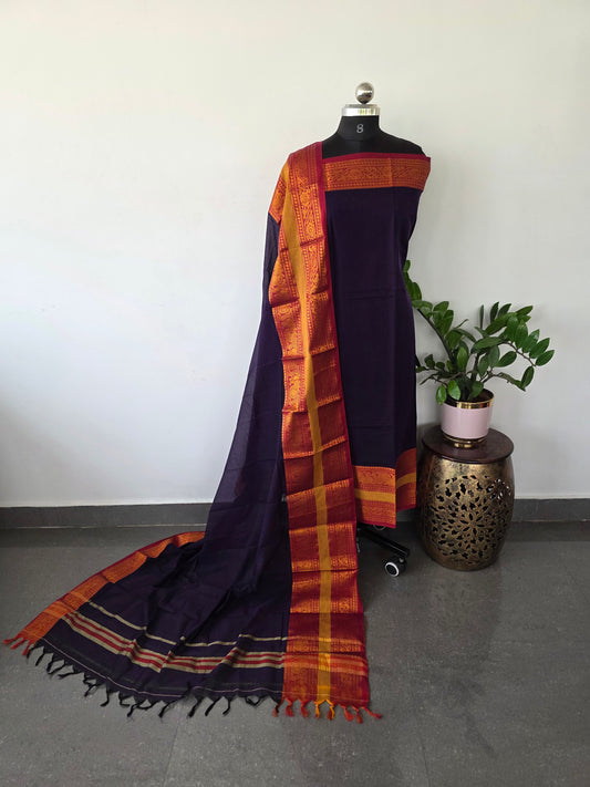 Premium narayanapet with kanchi border (2.5 mtrs )- NA192