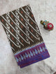 Handloom ikkat soft cotton saree - WW238