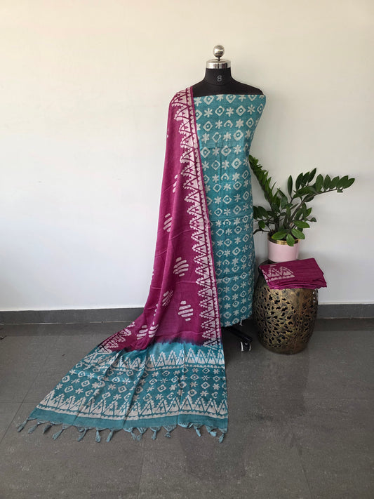 Bhagalpuri batik salwar set - BA39