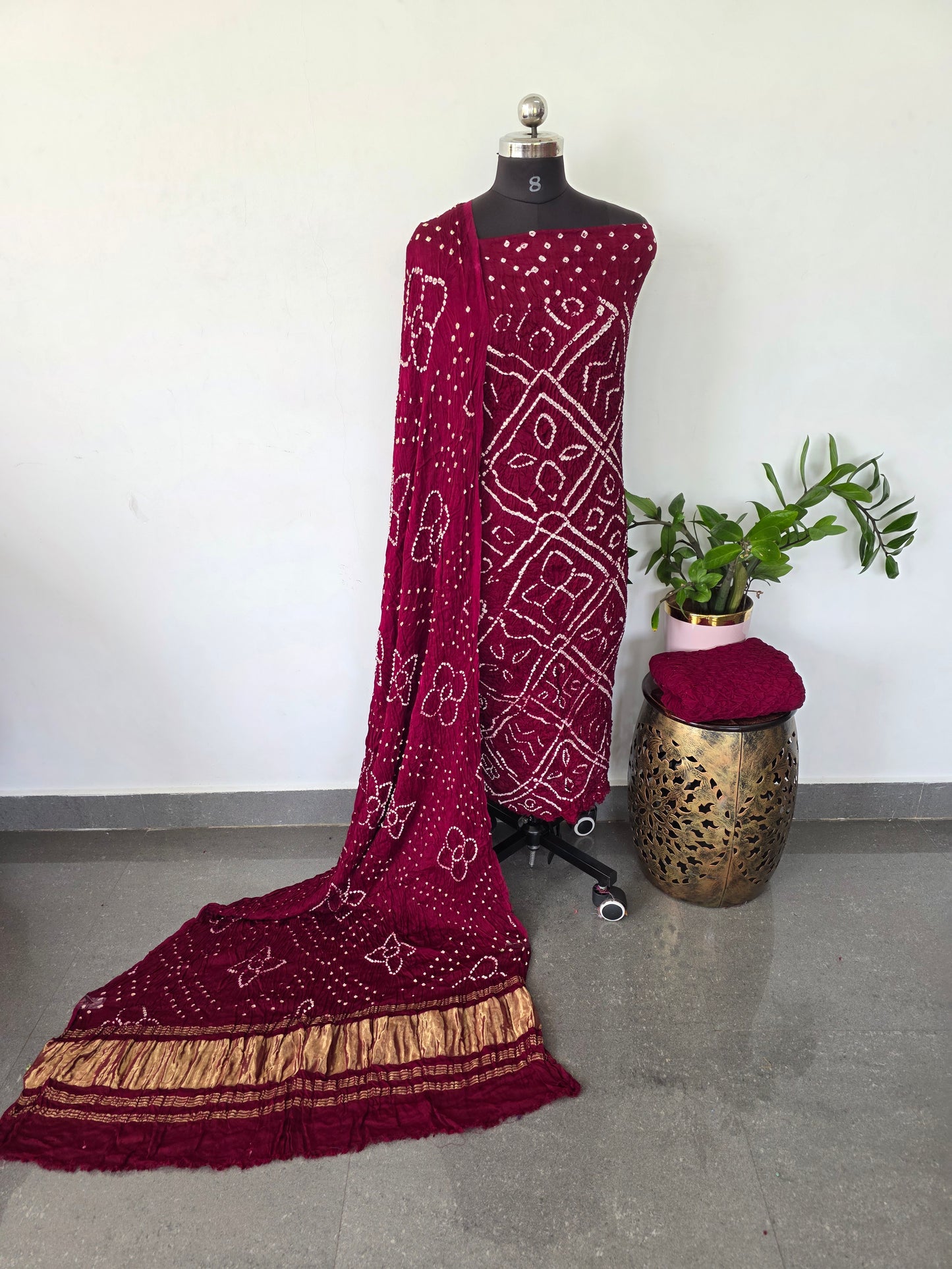 Handcrafted bandhani modal  salwar set - BN72