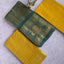 Madurai sungudi tissue with kolam border -MS113