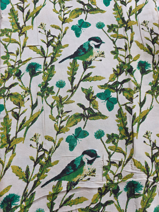 Pure chennuri silk kalamkari running material (0.5 meter)- KM72