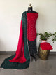 Handcrafted bandhani cotton set  -B179