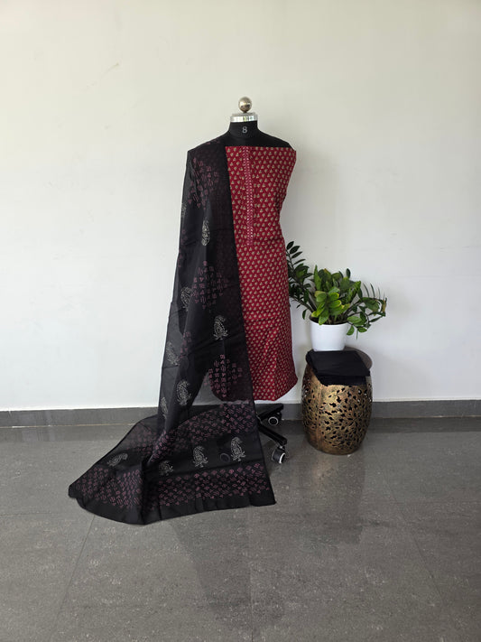 Ajrakh mixed cotton set - 185